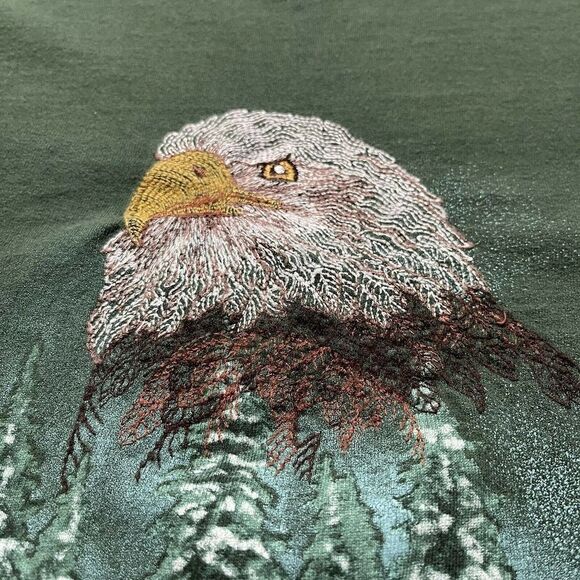 Vintage 1995 American Bald Eagle T Shirt Size XL Single Stitch Made In Usa Rare - Picture 2 of 11